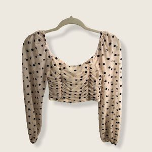 SOLD || Polka Dot Long Sleeve Top
